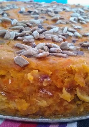 Una foto de Terrina de anco batata, zanahoria y amaranto