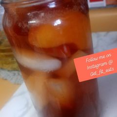 A picture of 🍑peach ice tea.