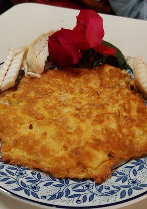 รูปของ Menu Mushrooms Omlette; ไข่เจียวเห็ดนางรมหลวง