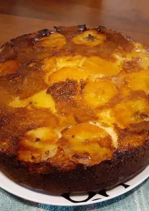 Una foto de Torta invertida de manzanas