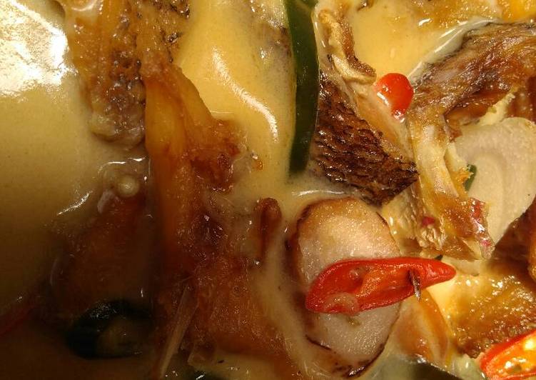 Ikan Asin Gabus Kuah Santan