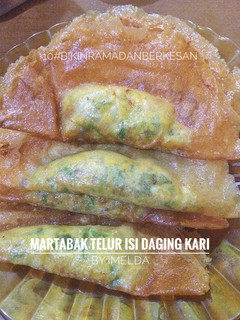 Foto resep Martabak Telur Isi Daging Kari #BikinRamadanBerkesan