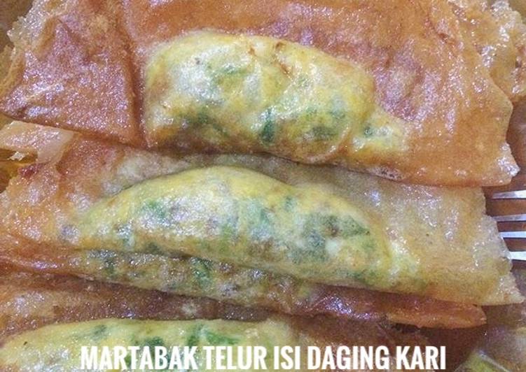 Martabak Telur Isi Daging Kari #BikinRamadanBerkesan