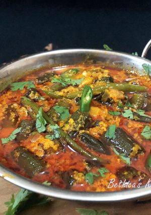 A picture of Dahi Bhindi.