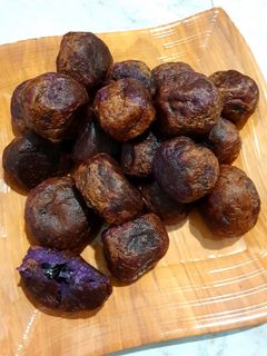 Foto resep Timus / Bola Ubi Ungu isi Coklat Lumer