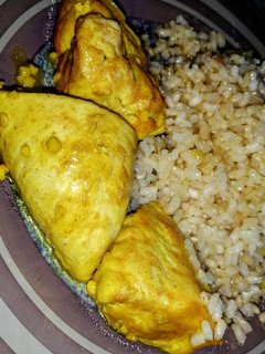 Foto principal de Solomillo de pavo en salsa de curry y almendra
