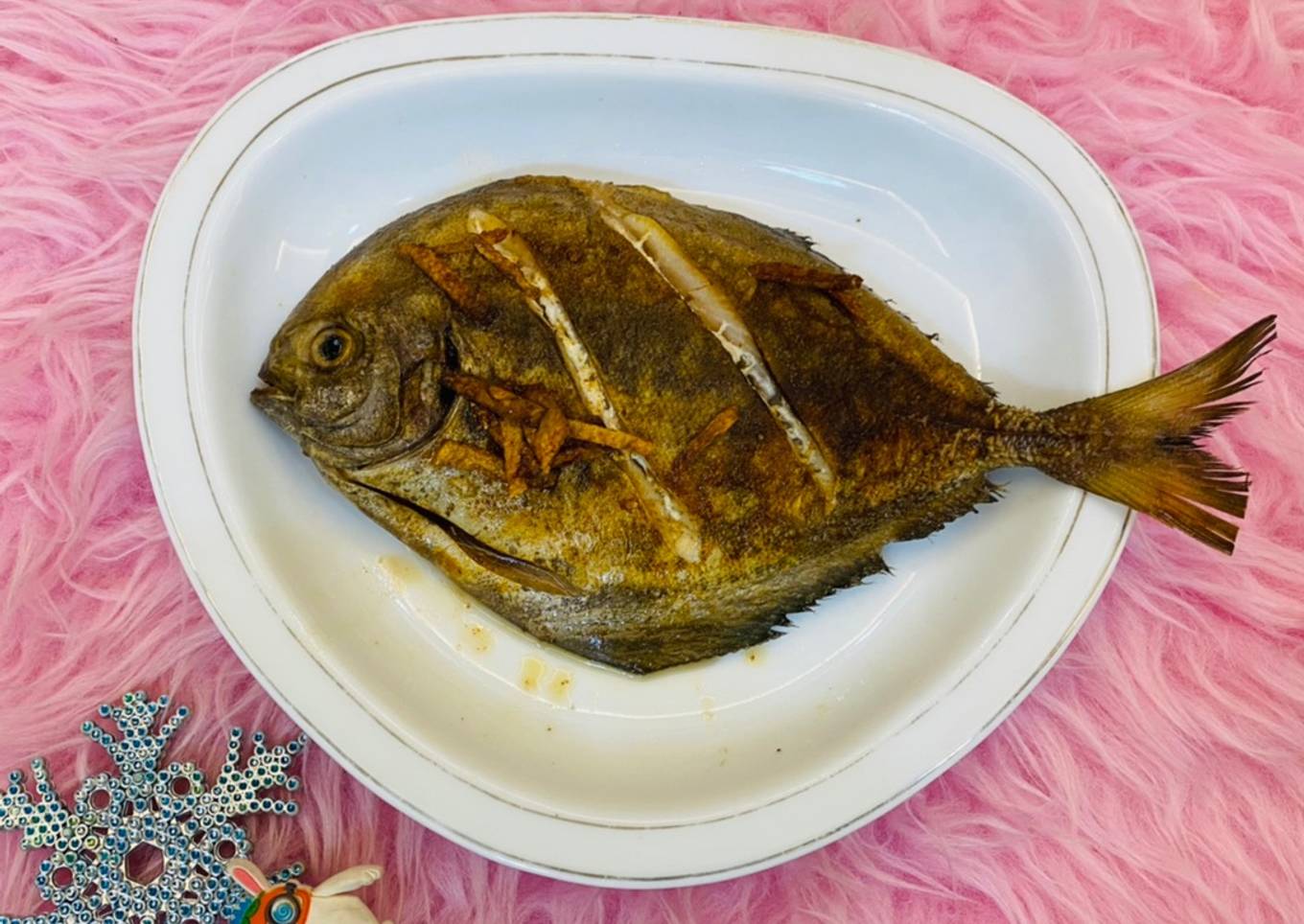 Resep Ikan bawal goreng sederhana (ala Taiwan)