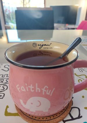 Una foto de Infusión de té, limón y miel 🍯