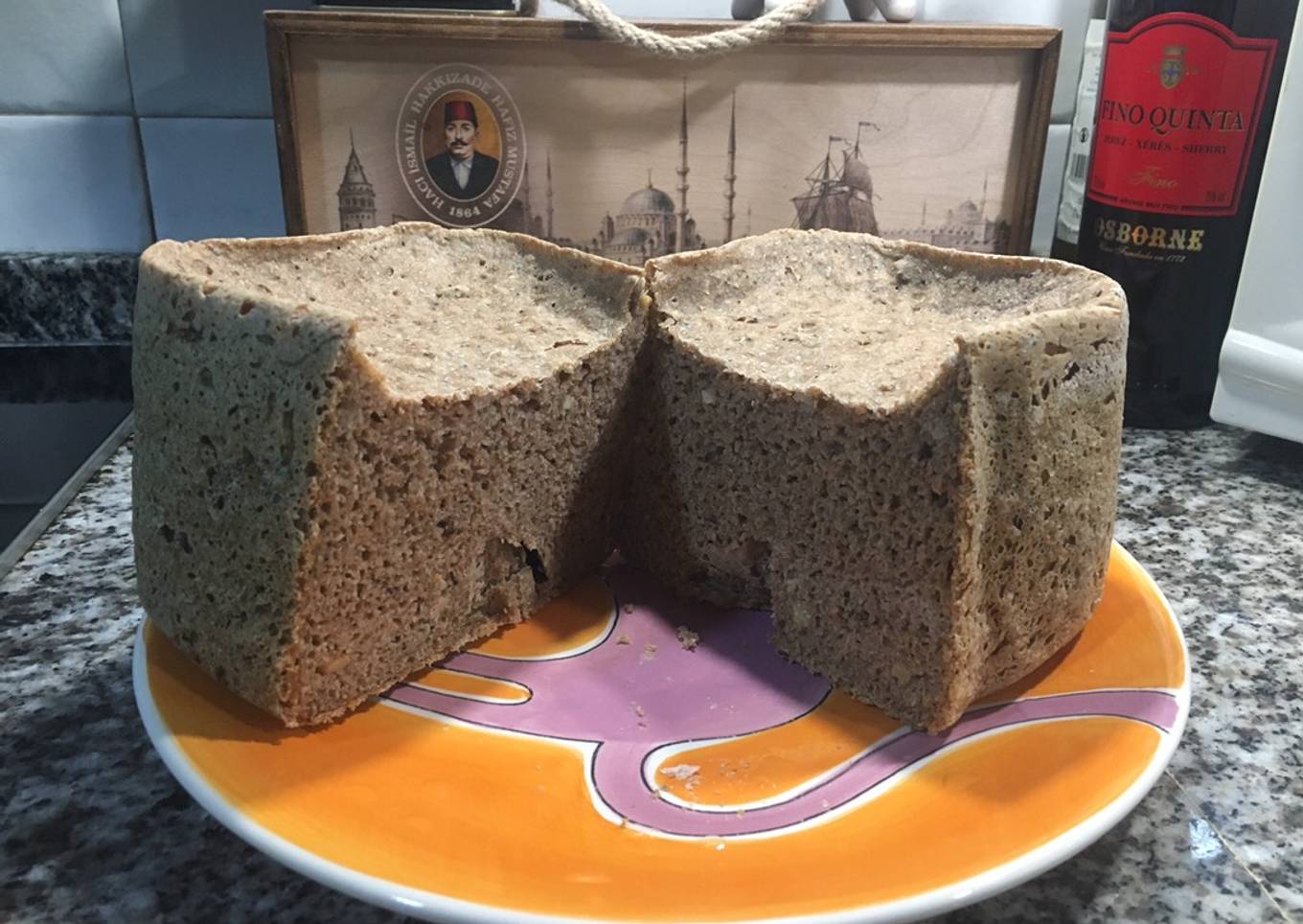 Pan de espelta con semillas en panificadora