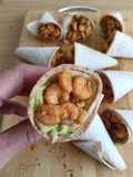 Conos de gambitas al ajillo y aguacate (sin gluten)