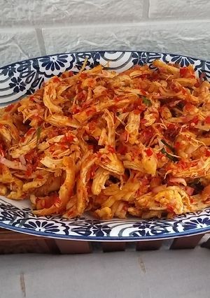 Foto resep Ayam suwir kecombrang