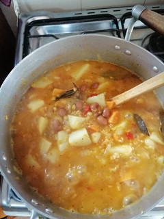 Una foto de Guiso de papas sin carne