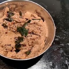 Brinjal chutney A picture of Brinjal chutney.