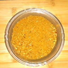 A picture of Homemade Achar gosht masala.