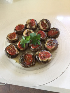 Una foto de Champiñones al horno