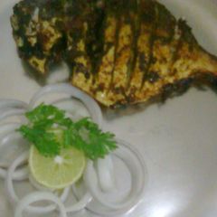 A picture of Grilled Pomfret for dinner :).