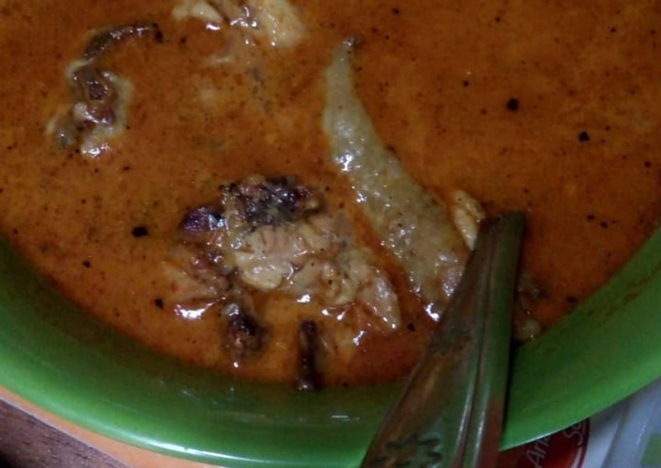 Ayam panggang kuah pedas