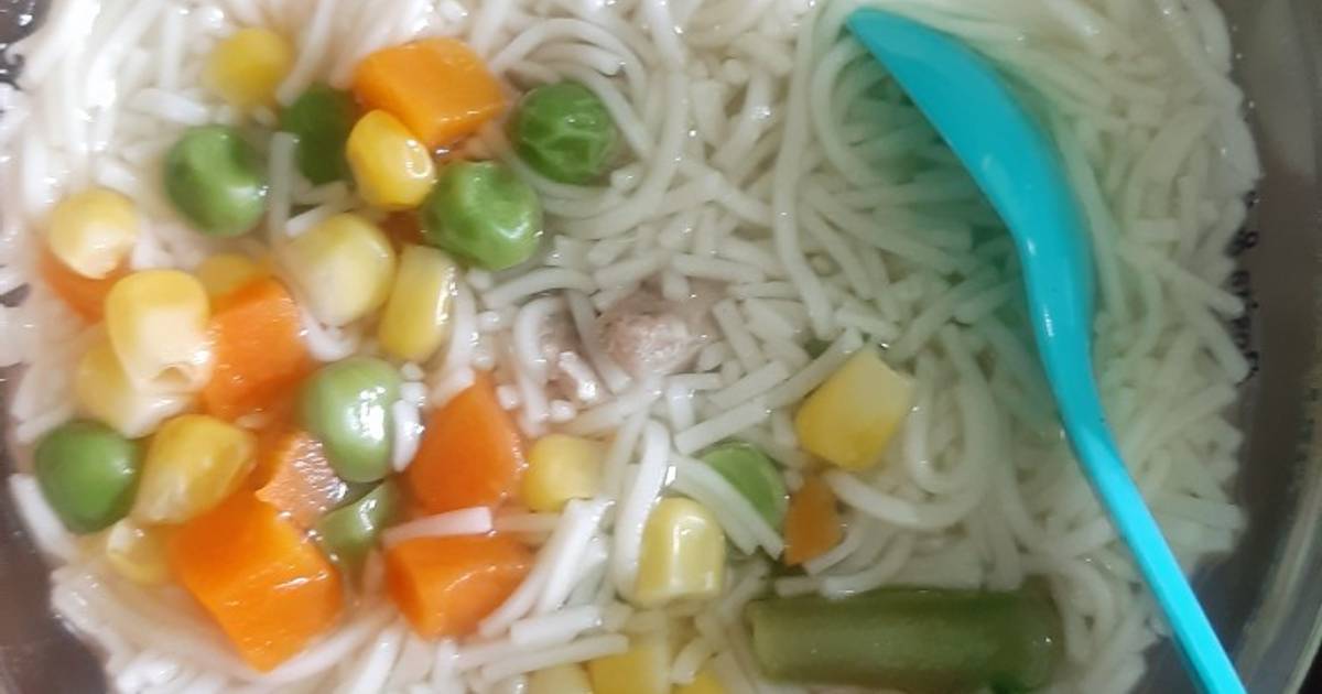 Resep Mpasi soup Misoa Tuna 11m oleh mety yogarini Cookpad