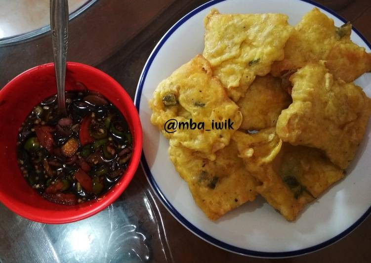 Tempe kemul(tepung) vs sambal kecap