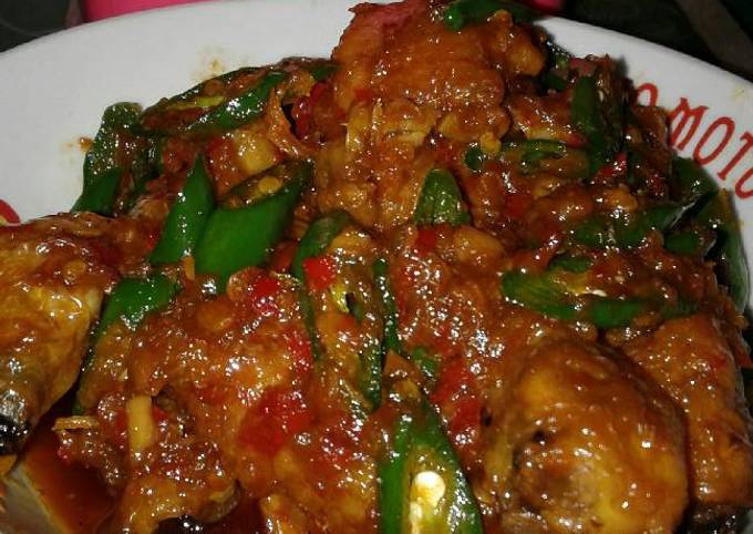 Ayam kecap cabe ijo