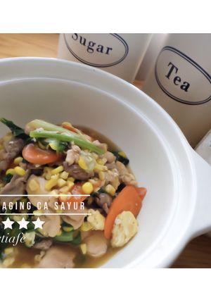 Foto resep Ayam daging ca sayur