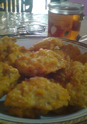 Foto resep Mendoang Tempe perkedel Jagung