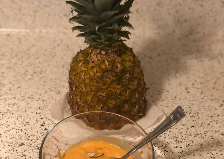 Steps to Prepare Homemade Pineapple sheera- my brothers recipe