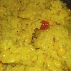 Dal fry khichdi A picture of Dal fry khichdi.