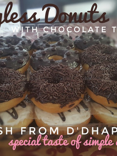 Foto resep Eggless donut, metode water roux/thanzhong