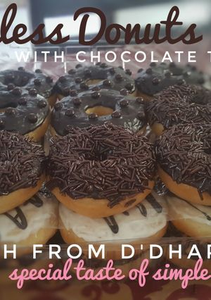 Foto resep Eggless donut, metode water roux/thanzhong