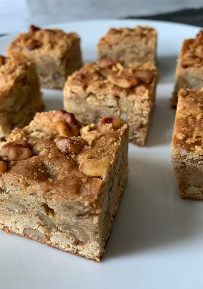 A picture of Maple Walnut Blondies.