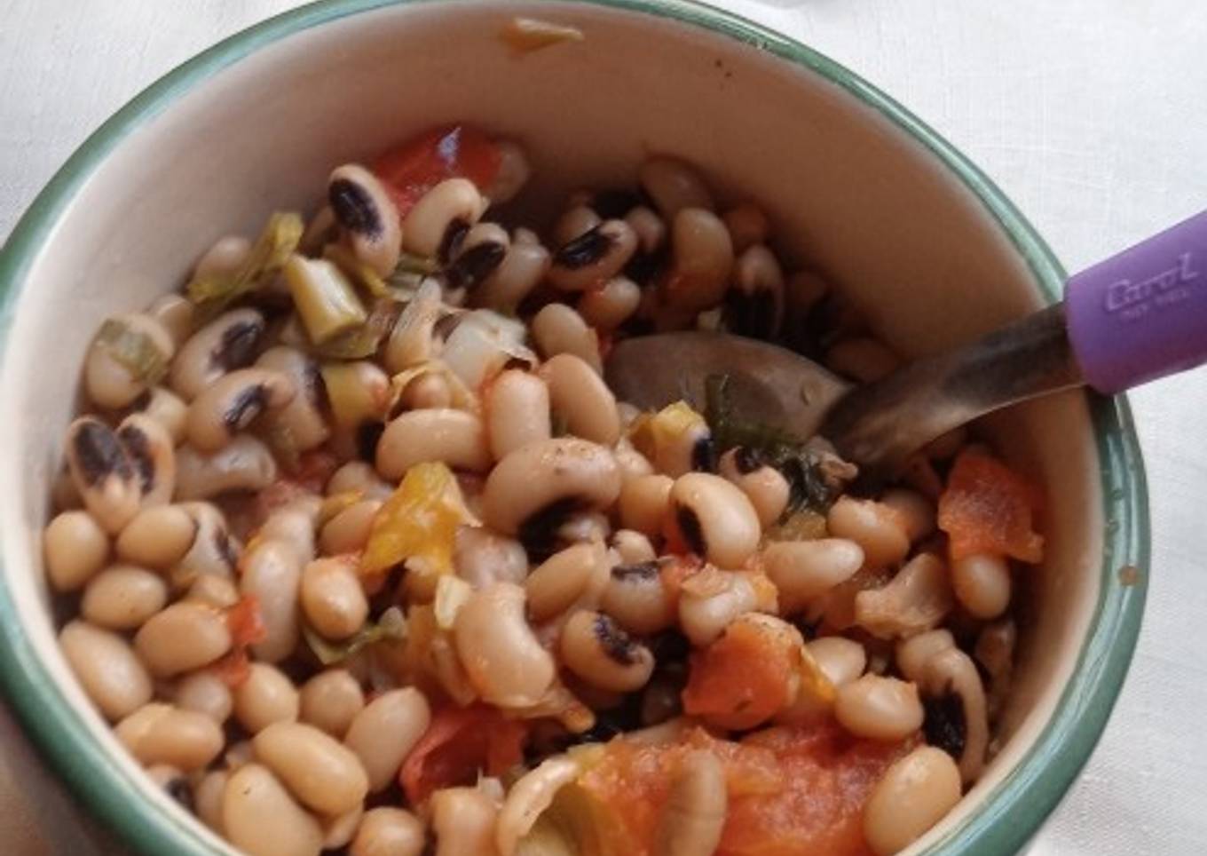 "Guisito" de porotos tape💜