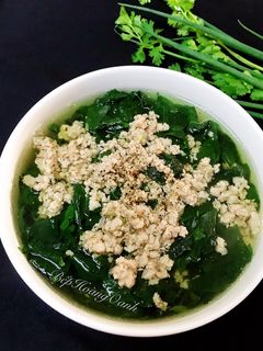 Hình của món Canh Rau Bồ Ngót Nấu Thịt Bằm.