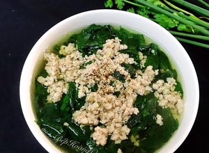 Hình của món Canh Rau Bồ Ngót Nấu Thịt Bằm.