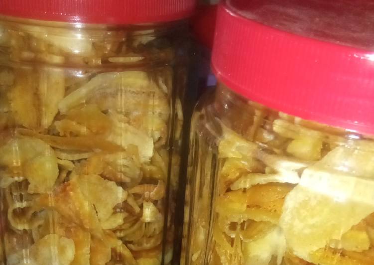 step by step Menyiapkan Kripik pisang kepok Jadi, tidak cukup satu