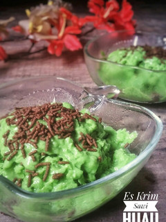 Foto resep Es Krim Sawi Hijau Rasa Mirip Alpukat No Mixer