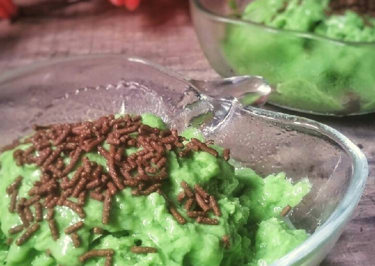 Bahan-bahan Es Krim Sawi Hijau Rasa Mirip Alpukat No Mixer Sederhana dan Mudah Dibuat
