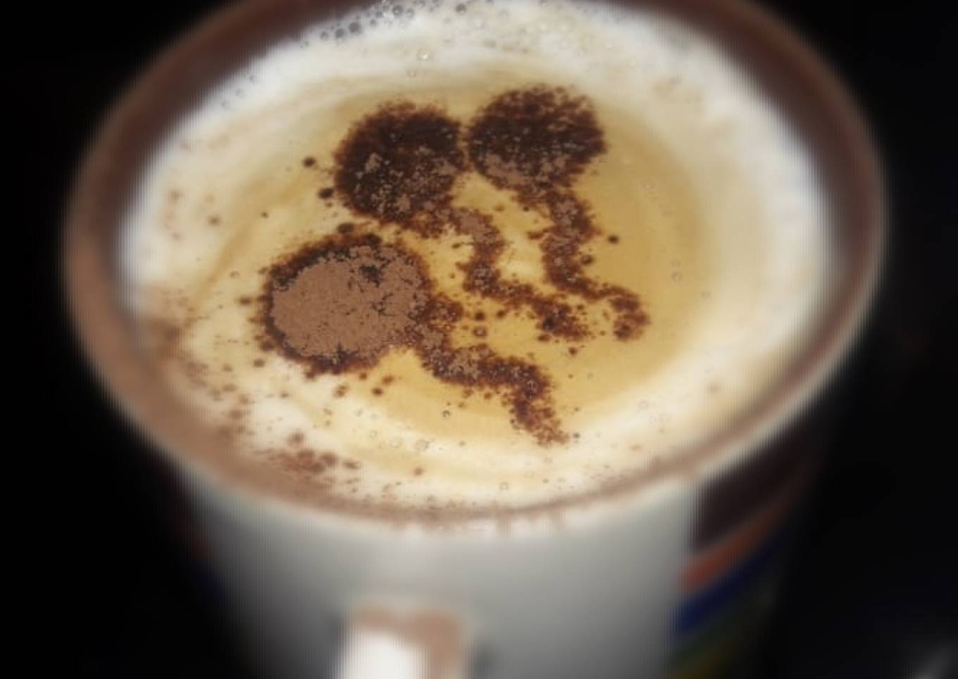Creamy frothy coffee ☕