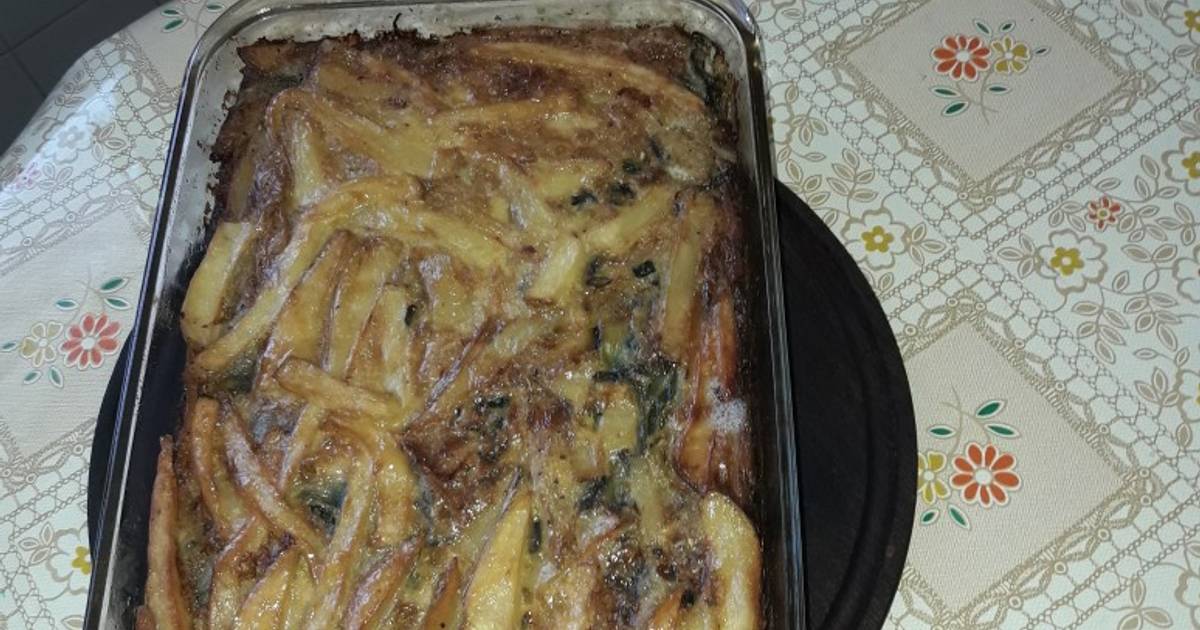 Tortilla de papas y zapallitos verdes Receta de Maria Vanesa Martinez