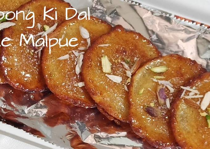 Healthy Moong Dal Malpue Recipe