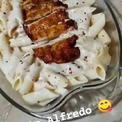 Alfredo pasta 🍝 A picture of Alfredo pasta 🍝.