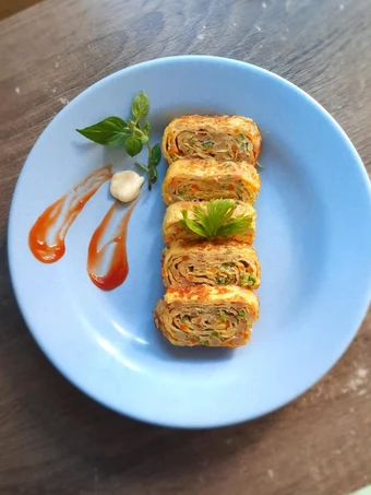 Langkah Gampang Membuat Resep Korean egg roll yang Uenak Anti Ribet, Menggugah Selera