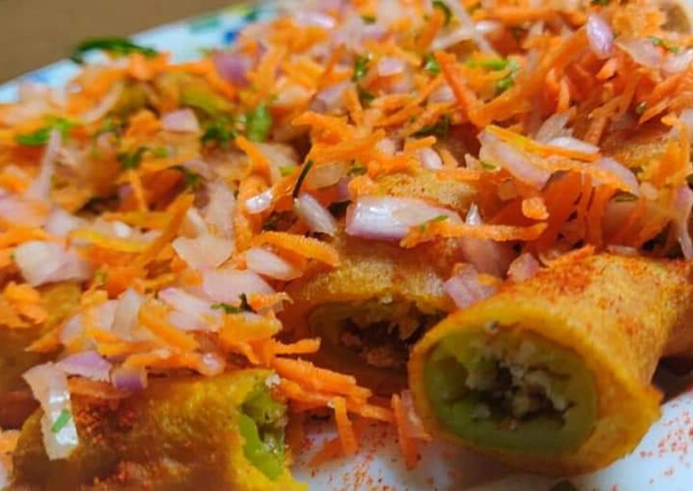 Recipe of Super Quick Homemade Bharwa chilli