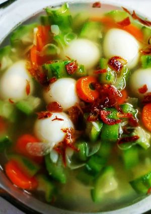 Foto resep Sup Oyong Telur Puyuh