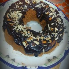 A picture of Donut cake.