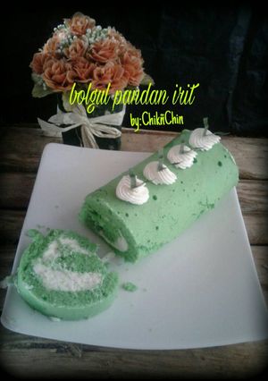 Foto resep ROLL CAKE PANDAN irit