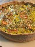 Tarta de zapallitos y zanahoria sin gluten