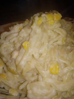 Una foto de Fideos con Salsa Blanca