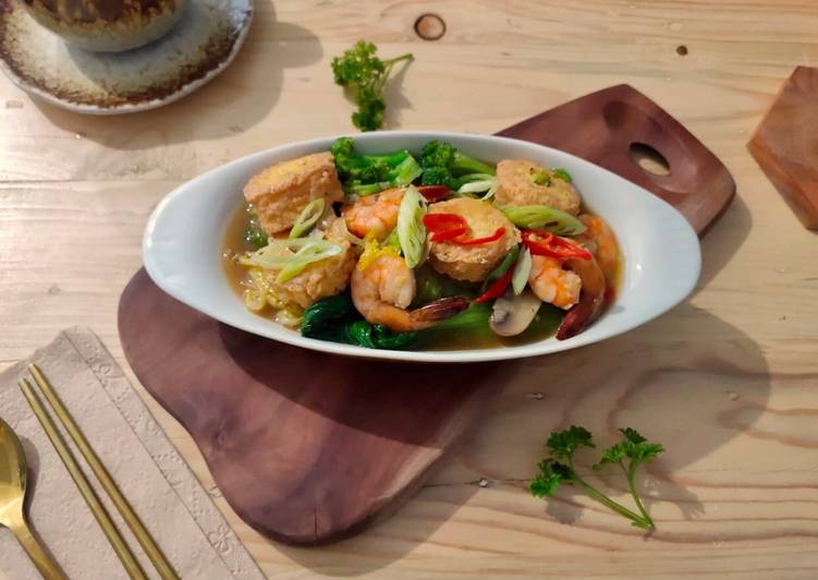 Cara memasak Sapo Tahu Seafood Anti Gagal