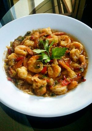 Foto resep Udang Saus Telur Asin (tanpa msg)